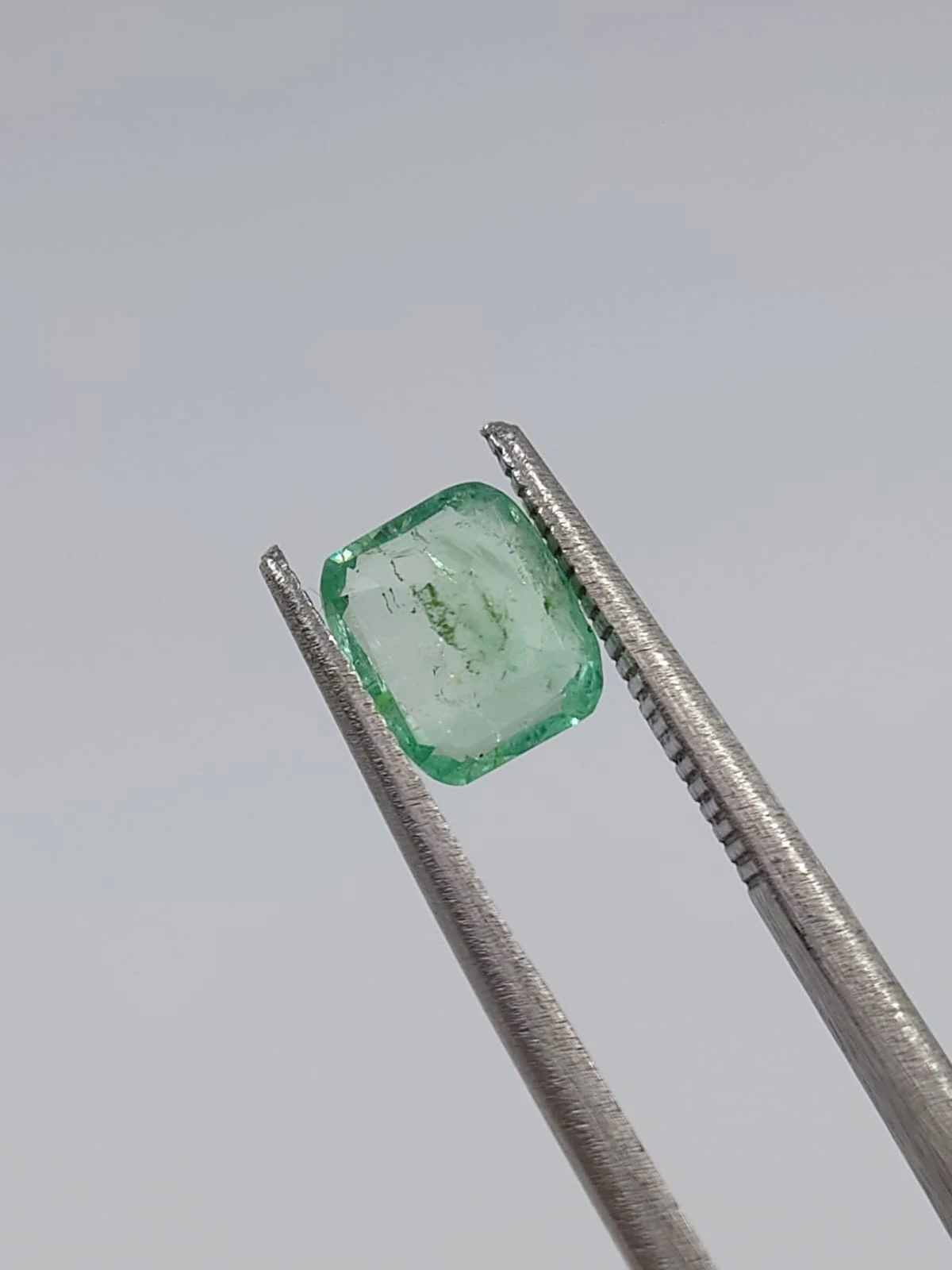 0.9ct Natural  Emerald Octagon Shape Loose Gemstone From Panjshir Afghanistan — view 2
